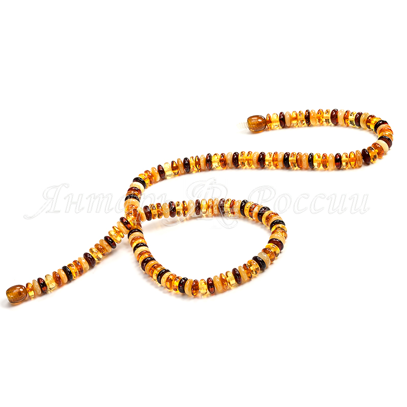 Бусы янтарь